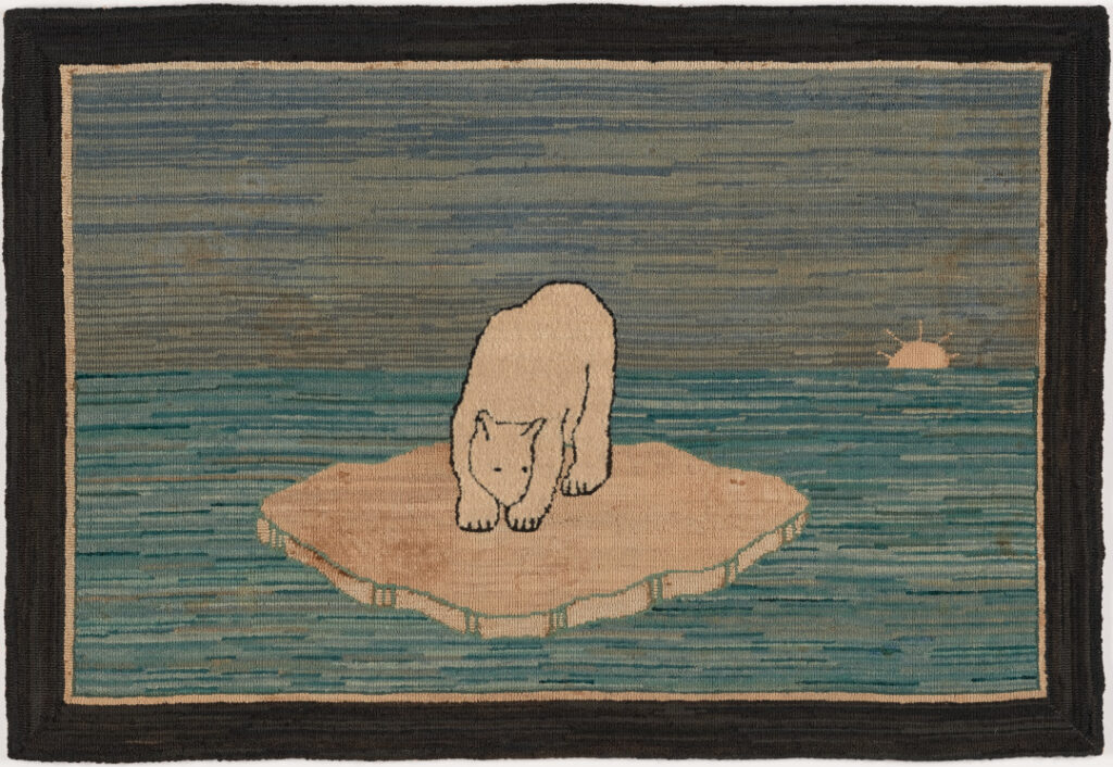 Manufacturer: Grenfell Mission Industrial Department. Polar Bear on Ice Floe. c. 1930. Baltimore Museum of Art, Gift of Dena S. Katzenberg, Baltimore, BMA 1996.165
